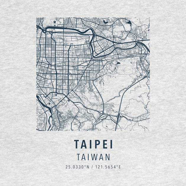 taipei simple map by boy cartograph